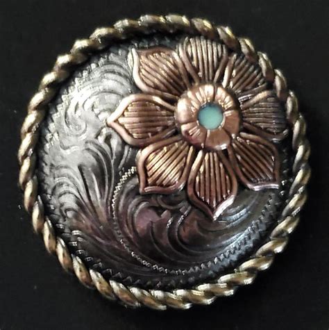 western saddle conchos